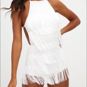 White Tassel Romper